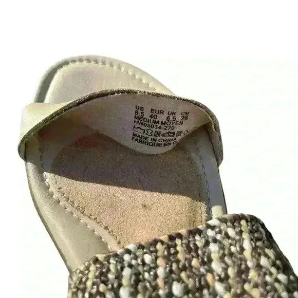 HUSH PUPPIES HW05034-270 NISHI OFF WHITE SLIP ON SLIDES SANDALS WOMENS SZ 8.5M - Picture 5 of 5